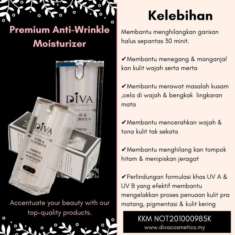 ❤ Diva Premium Anti-Wrinkle Moisturizer SPF30